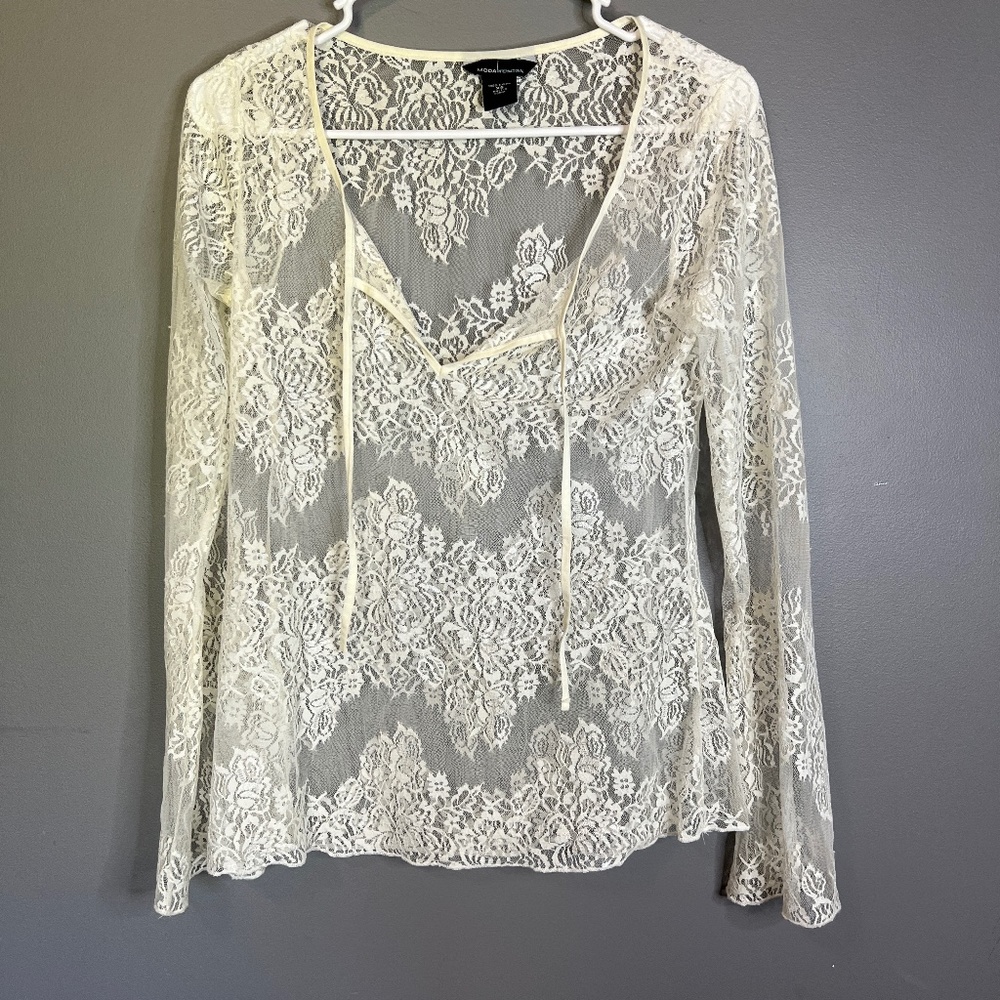 Victoria's Secret Moda International Lace Top Size XS